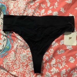 Black Fabletics Seamless High Waist Thong. Size L. New with tags!